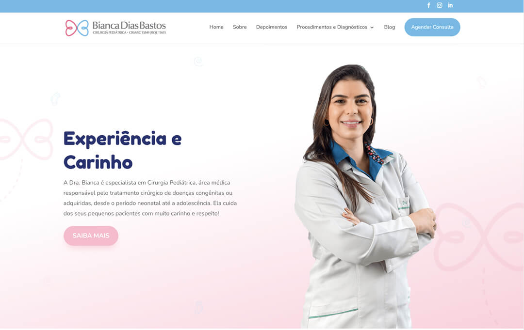 Site da Dra Bianca Dias Bastos